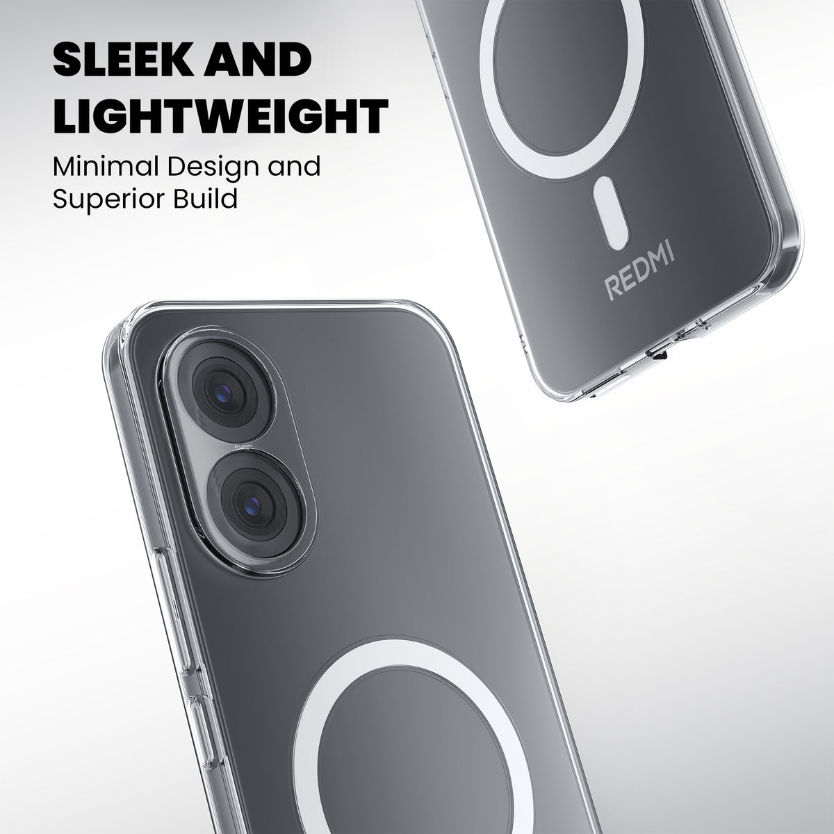 Anti-Yellow Magsafe Clear Case - Redmi 9 Prime