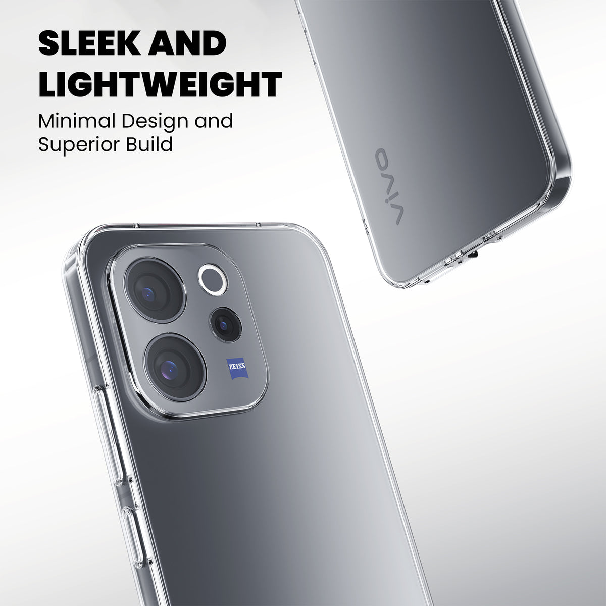 Anti-Yellow Clear Case - Vivo V70 Elite
