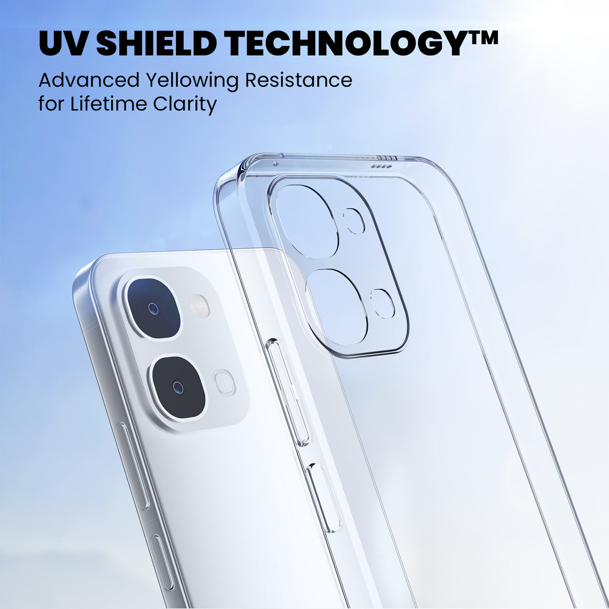 Anti-Yellow Clear Case - Vivo T5x 5G