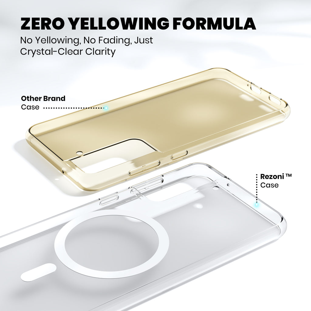 Anti-Yellow Magsafe Clear Case Samsung S Series