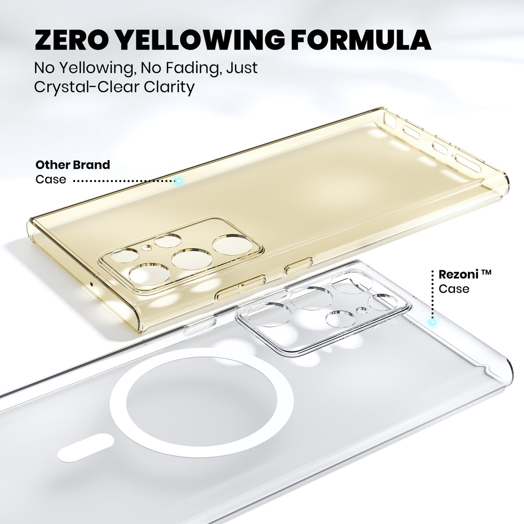 Anti-Yellow Magsafe Clear Case Samsung S Series