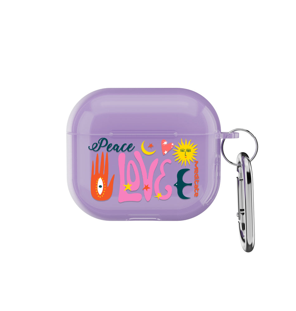 Peace Love Meditate - AirPods Gen 3