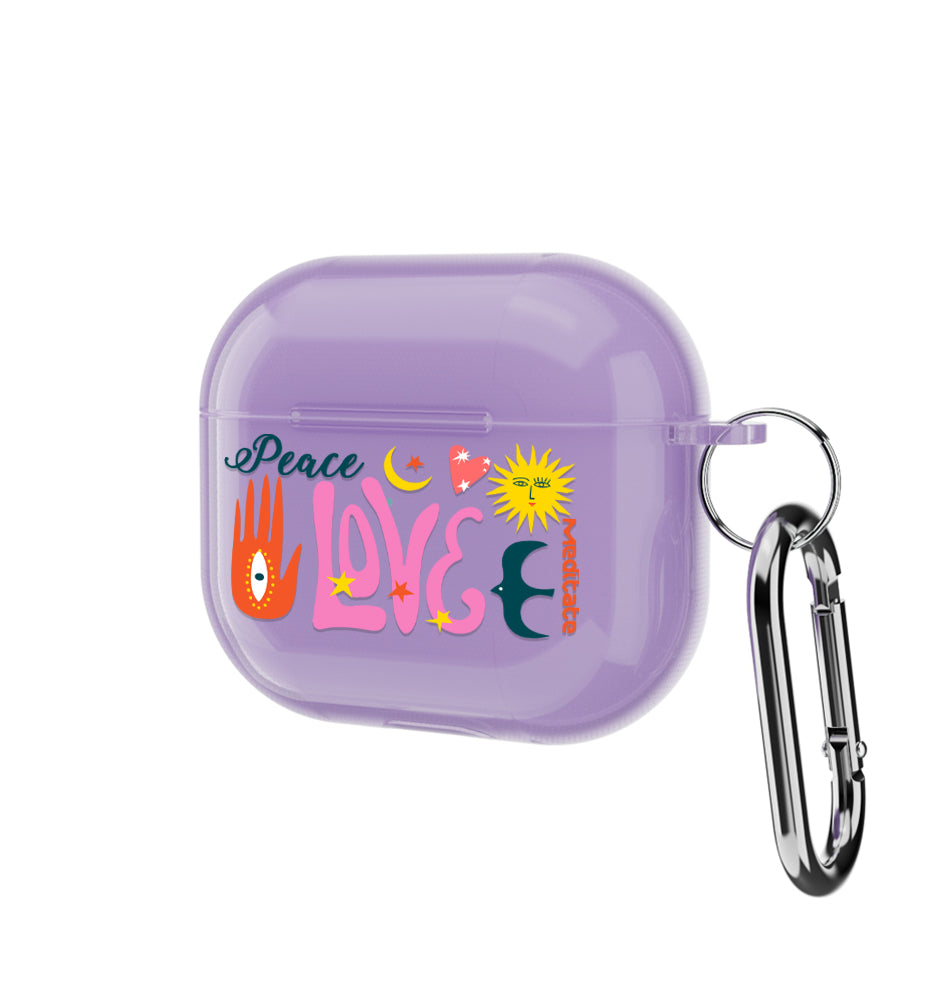 Peace Love Meditate - AirPods Gen 3