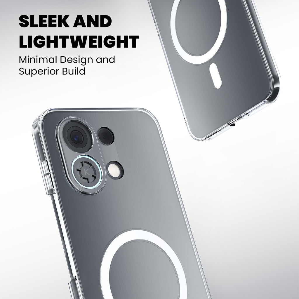 Anti-Yellow Magsafe Clear Case Oppo Reno Series