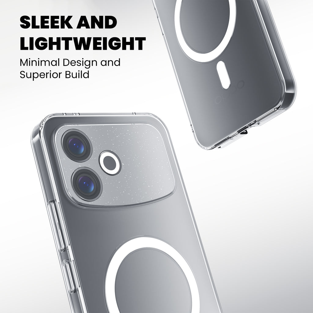 Anti-Yellow Magsafe Clear Case Oppo F Series