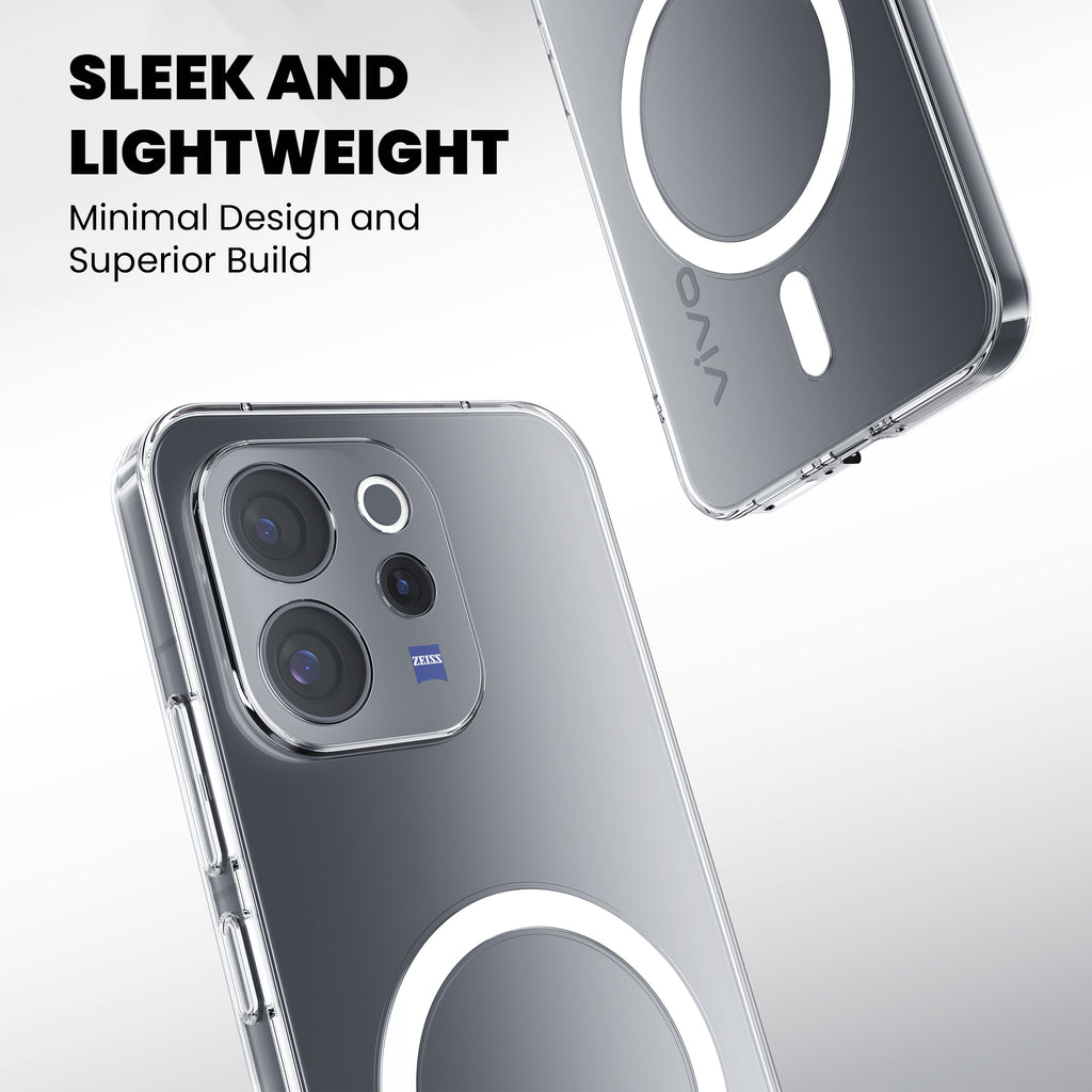 Anti-Yellow Magsafe Clear Case - Vivo V70 Elite
