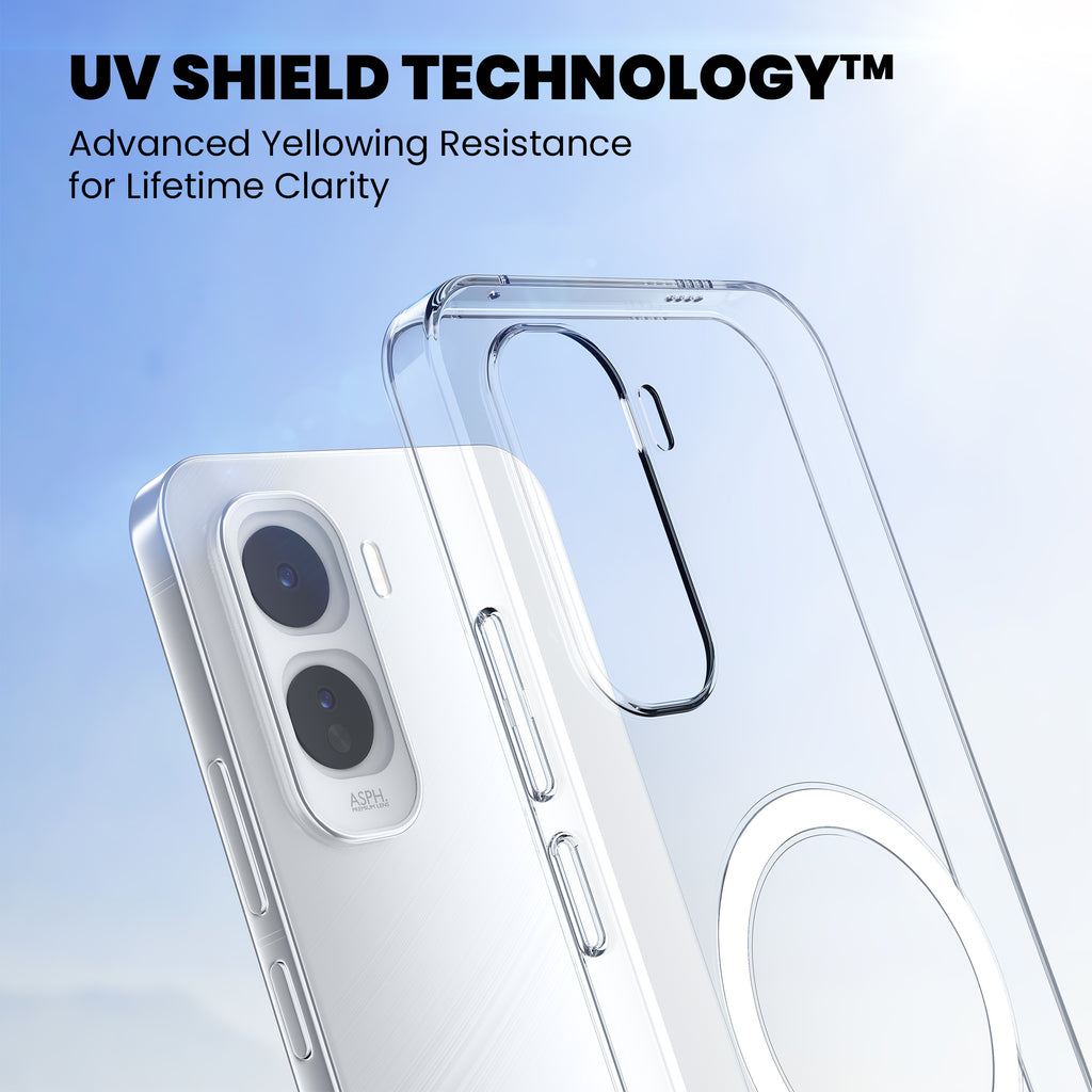 Anti-Yellow Magsafe Clear Case - Vivo T5 Pro 5G