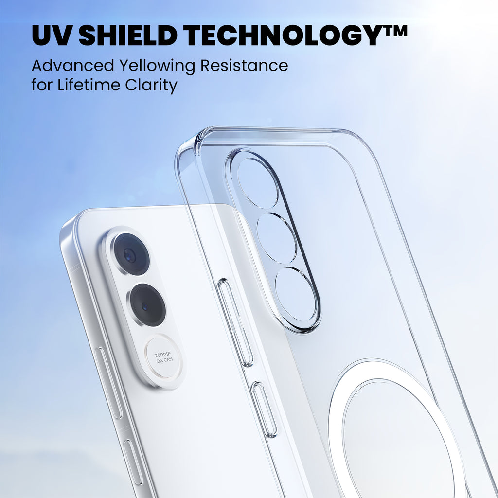 Anti-Yellow Magsafe Clear Case - Vivo V70 FE