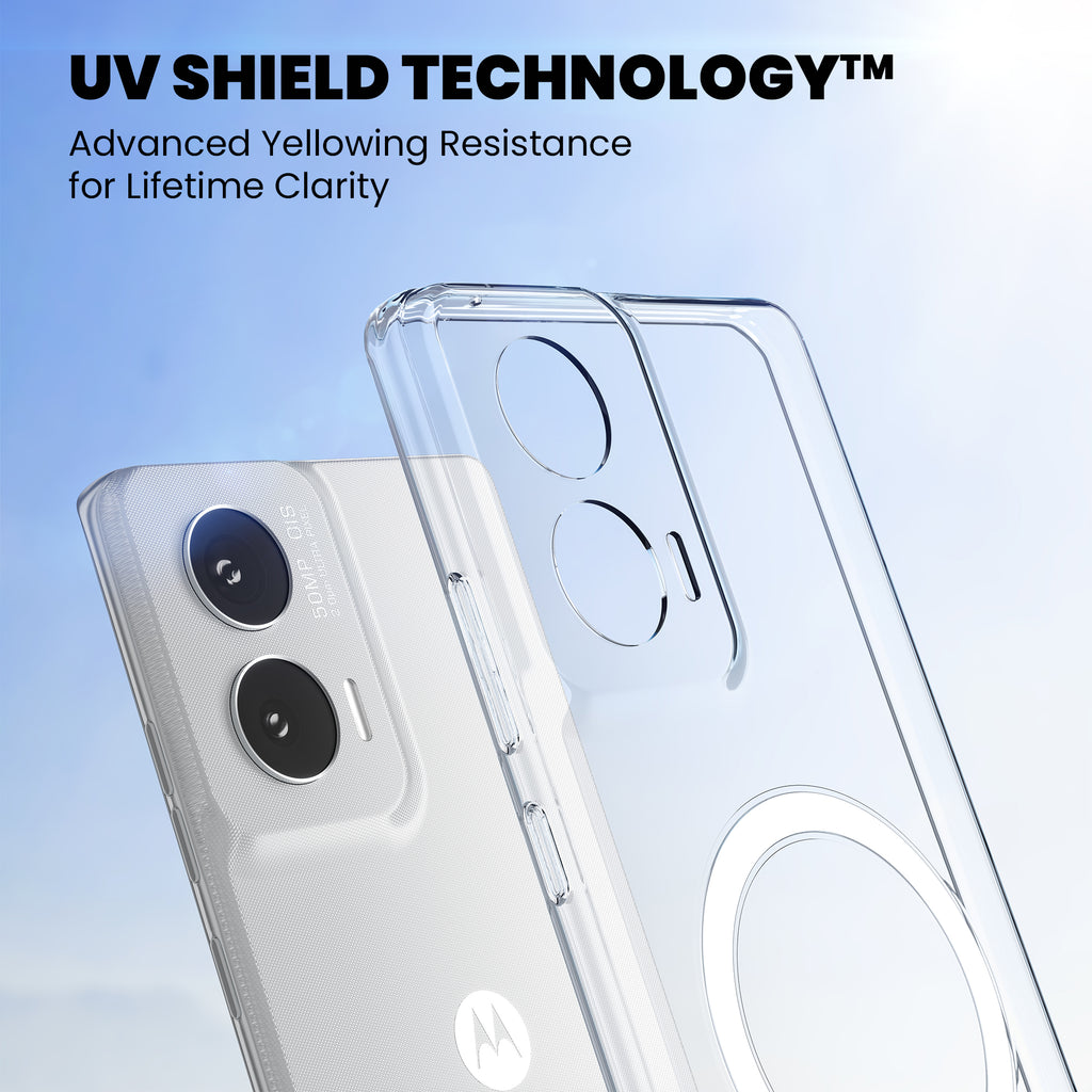 Anti-Yellow Magsafe Clear Case - Moto G06 Power