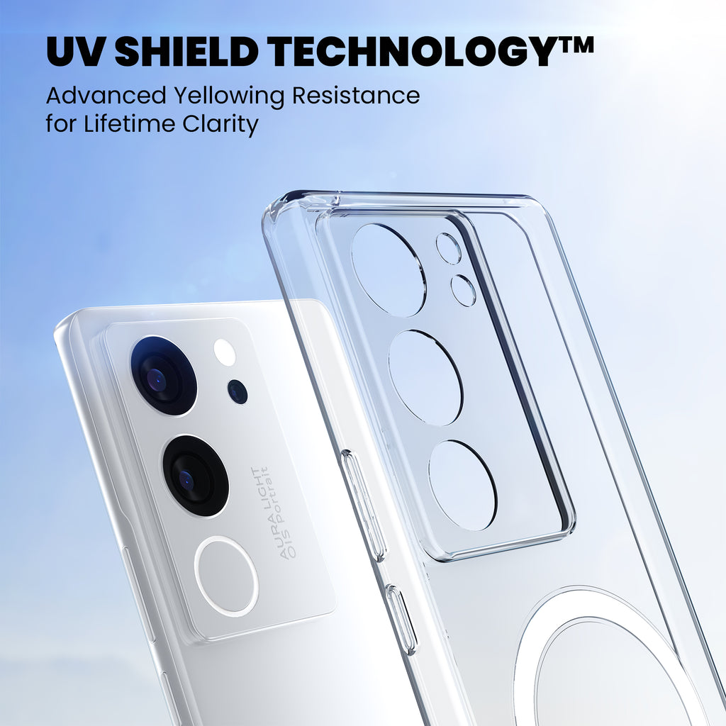 Anti-Yellow Magsafe Clear Case - Vivo V25 5G