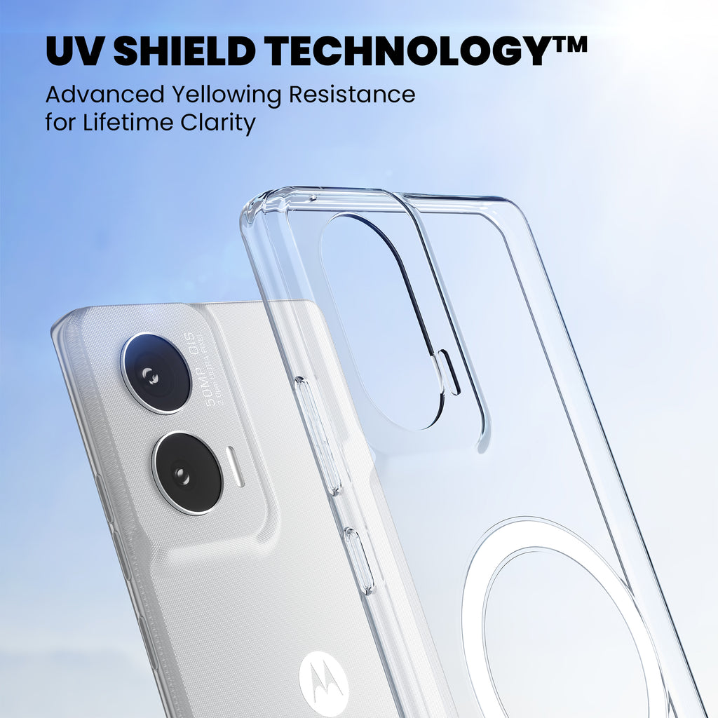 Anti-Yellow Magsafe Clear Case - Moto E40