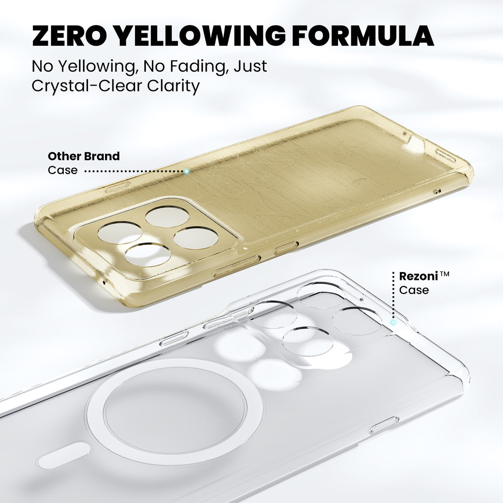 Anti-Yellow Magsafe Clear Case - Moto G37 Power