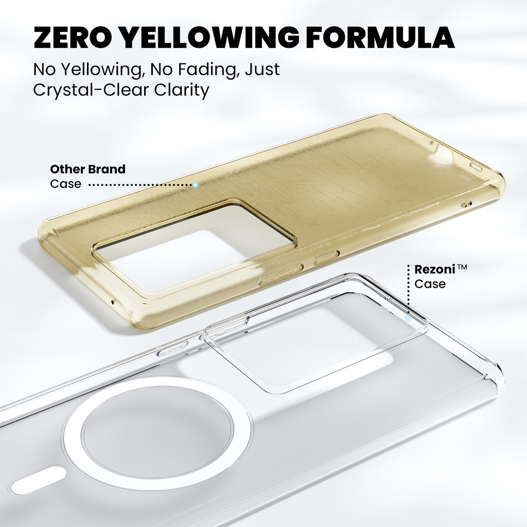 Anti-Yellow Magsafe Clear Case - Vivo T1x 4G