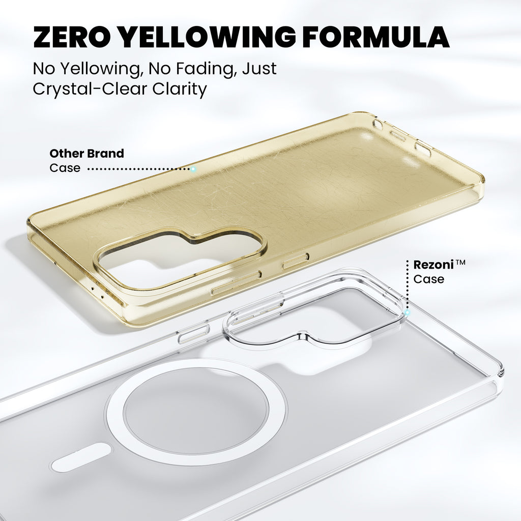 Anti-Yellow Magsafe Clear Case Samsung S Series