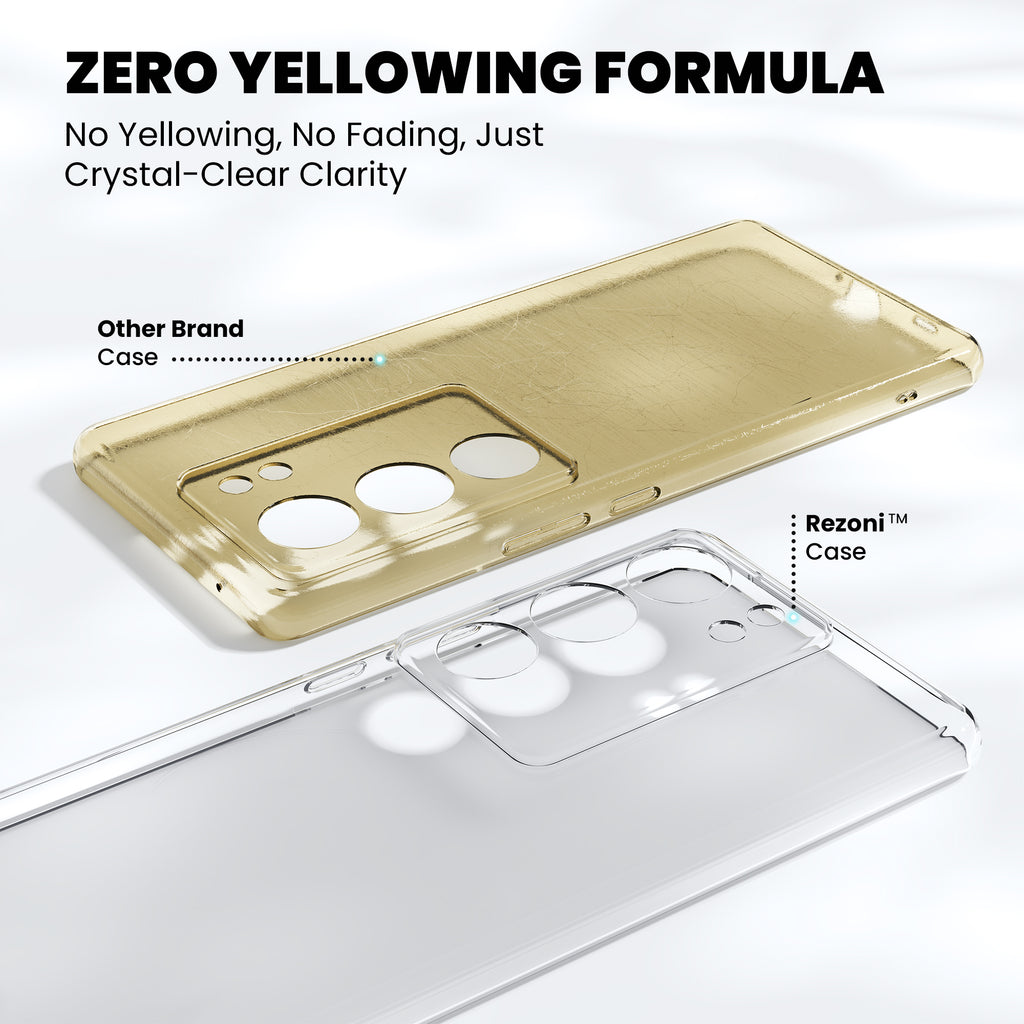 Anti-Yellow Clear Case - Vivo T1 Pro 5G