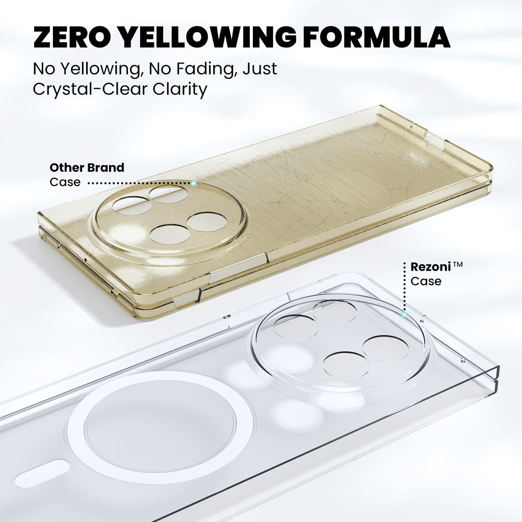 Anti-Yellow Magsafe Clear Case - Vivo X Fold 3 Pro