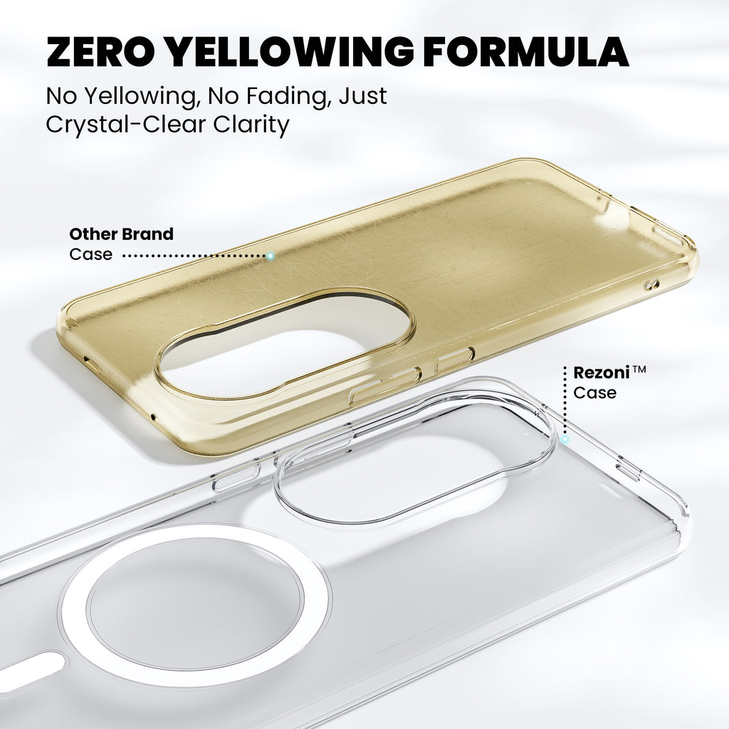 Anti-Yellow Magsafe Clear Case - Vivo V40e 5G