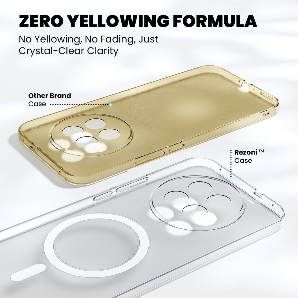 Anti-Yellow Magsafe Clear Case Oppo F Series