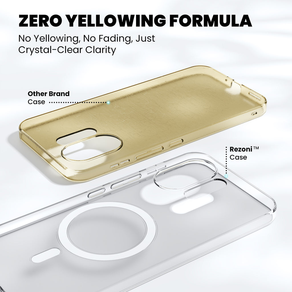 Anti-Yellow Magsafe Clear Case Oppo A Series