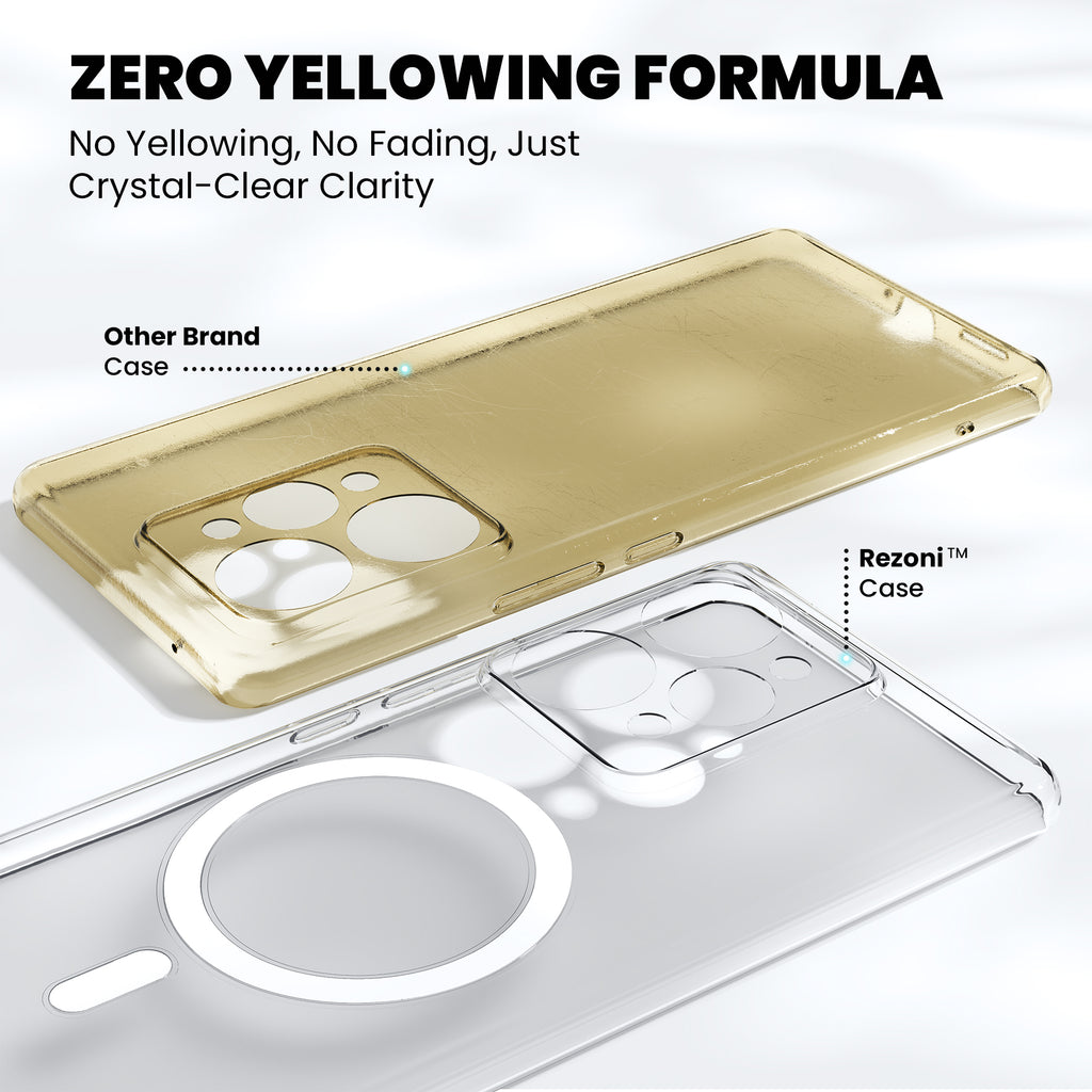 Anti-Yellow Magsafe Clear Case - Realme P4 Lite
