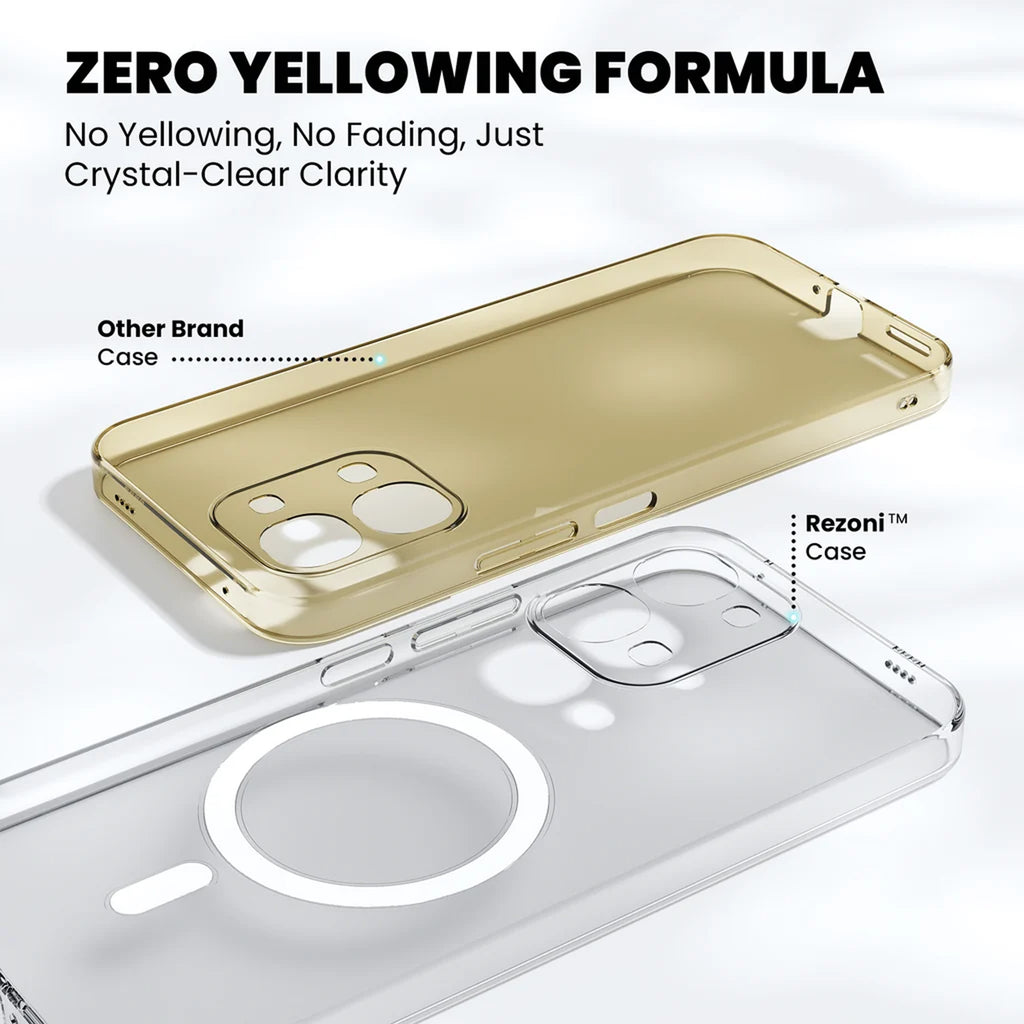 Anti-Yellow Magsafe Clear Case - Vivo Y31t 5G