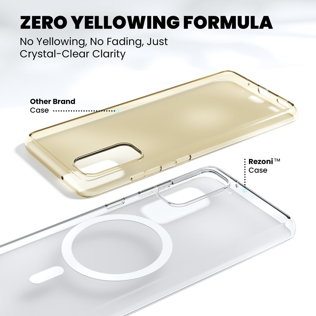 Anti-Yellow Magsafe Clear Case Samsung F Series