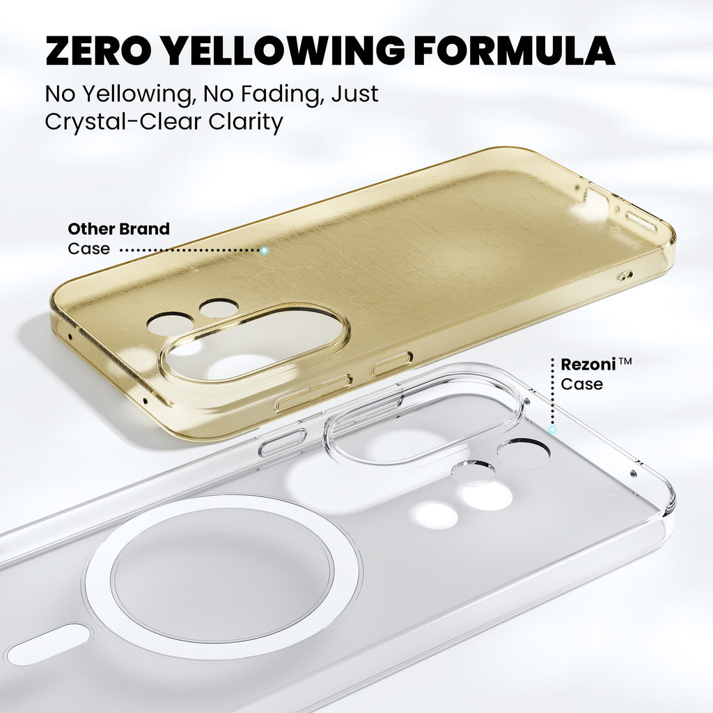 Anti-Yellow Magsafe Clear Case - Vivo Y17s