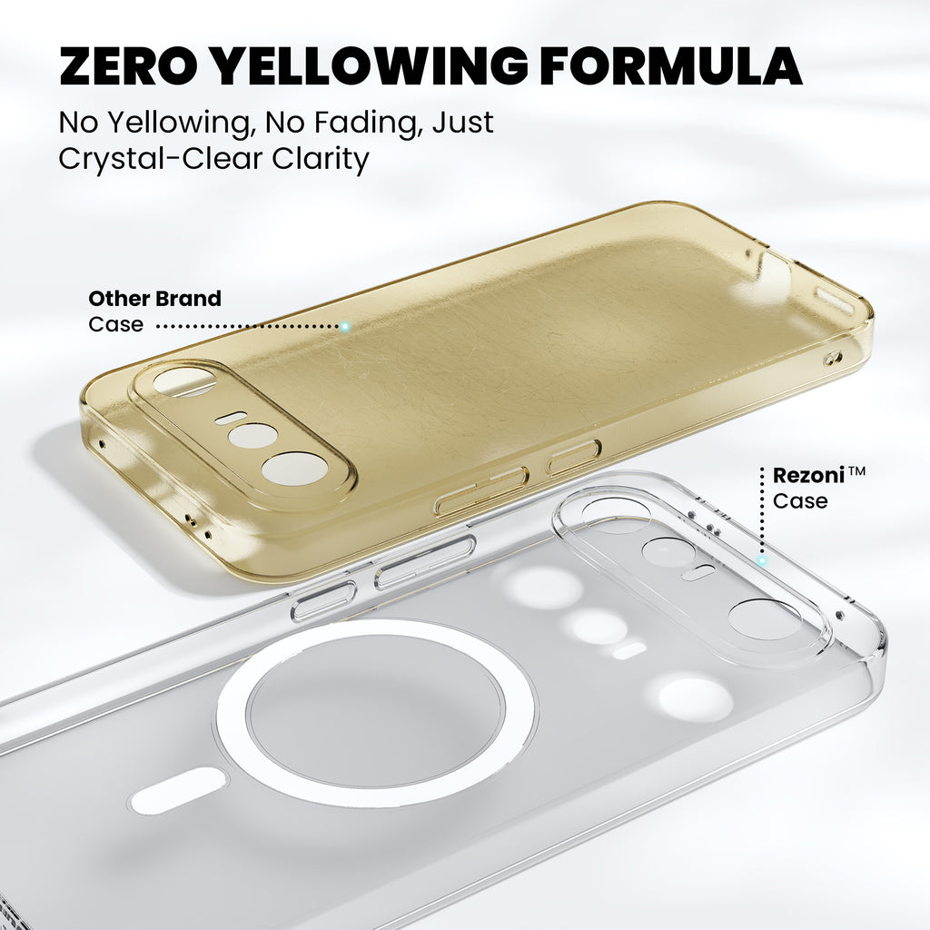 Anti-Yellow Magsafe Clear Case - Vivo X300 FE