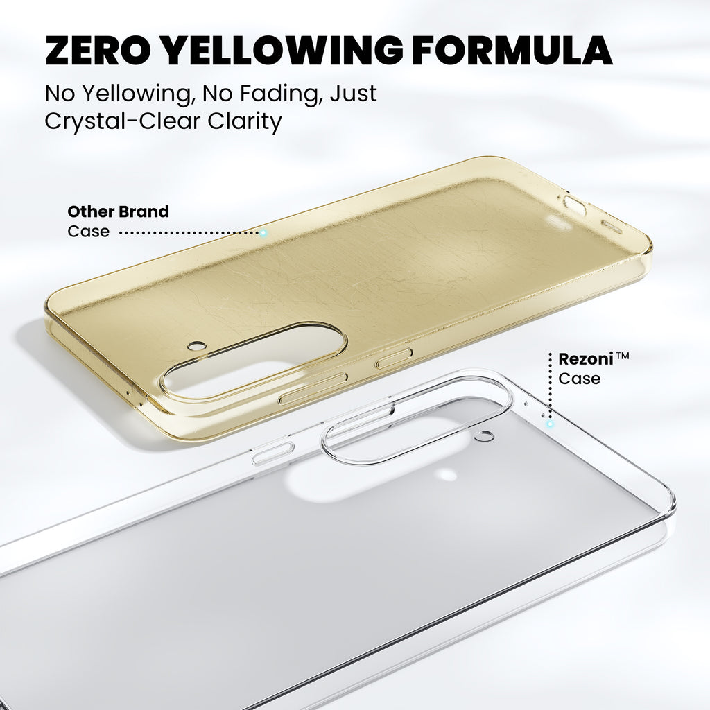 Anti-Yellow Clear Case Samsung S Series