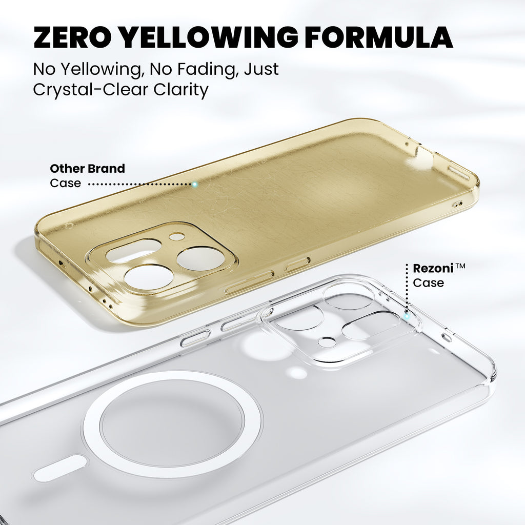 Anti-Yellow Magsafe Clear Case Oppo A Series