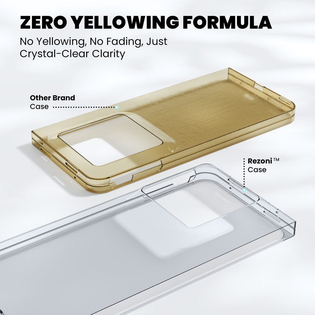 Anti-Yellow Clear Case - Motorola Razr Fold