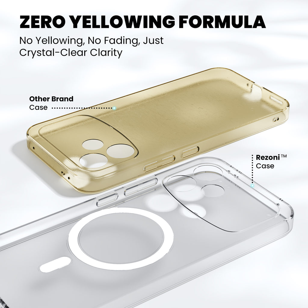 Anti-Yellow Magsafe Clear Case Oppo F Series