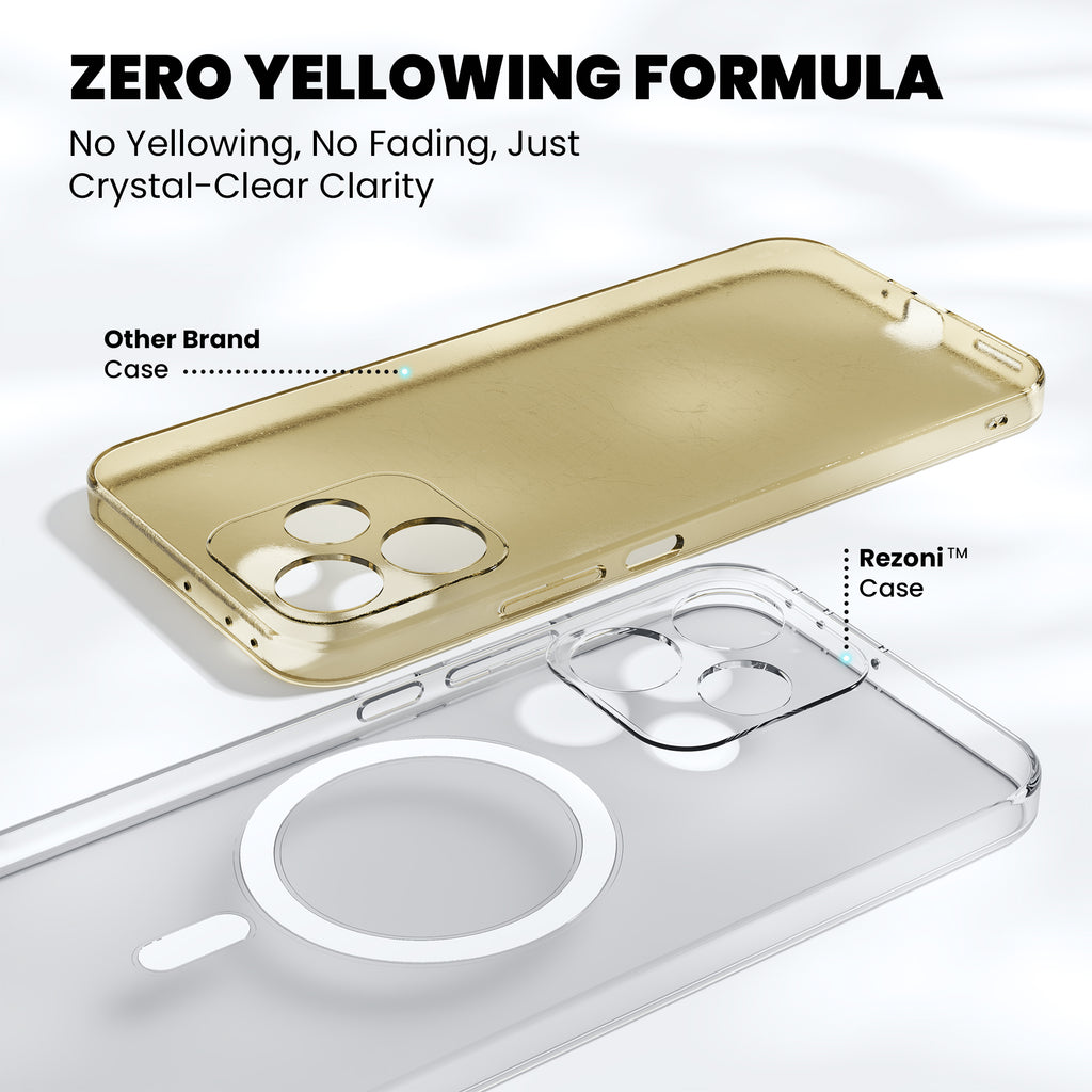 Anti-Yellow Magsafe Clear Case Oppo A Series