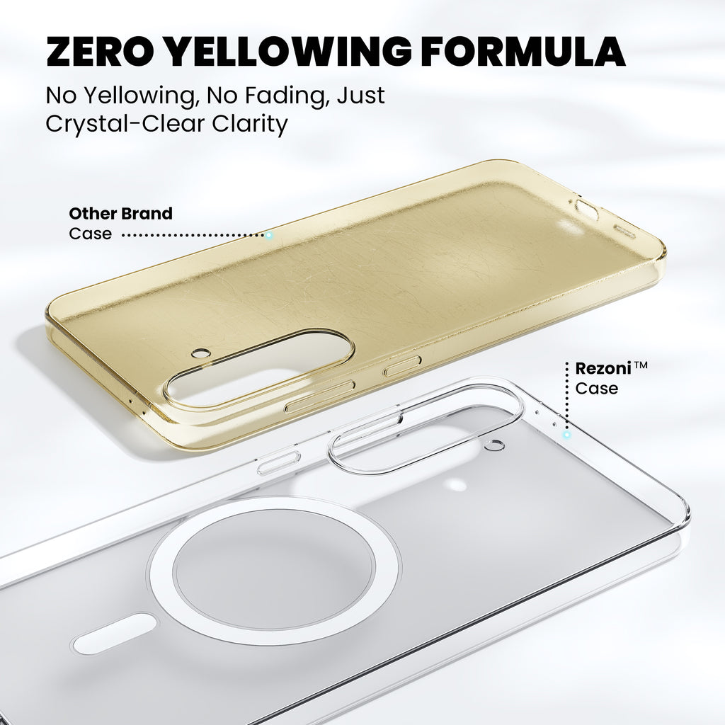 Anti-Yellow Magsafe Clear Case Samsung S Series