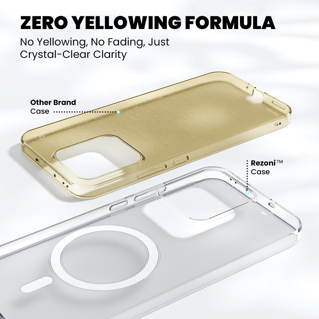 Anti-Yellow Magsafe Clear Case Oppo A Series