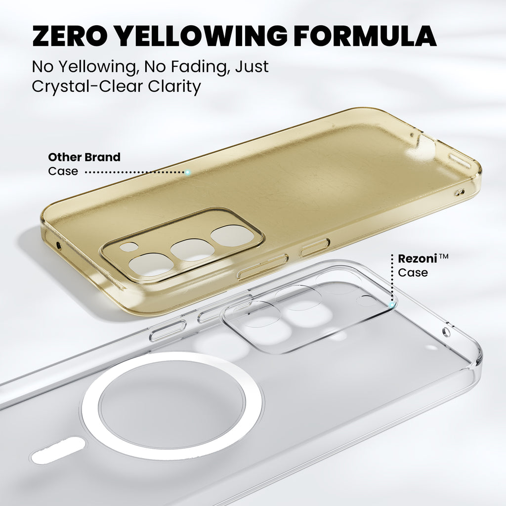 Anti-Yellow Magsafe Clear Case - Realme P4R 5G