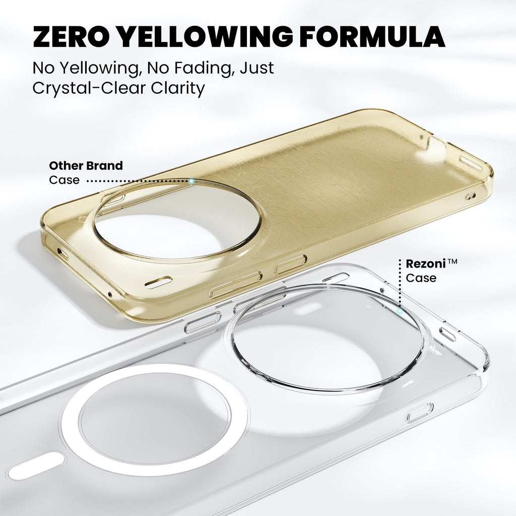 Anti-Yellow Magsafe Clear Case - Vivo T3 Pro 5G