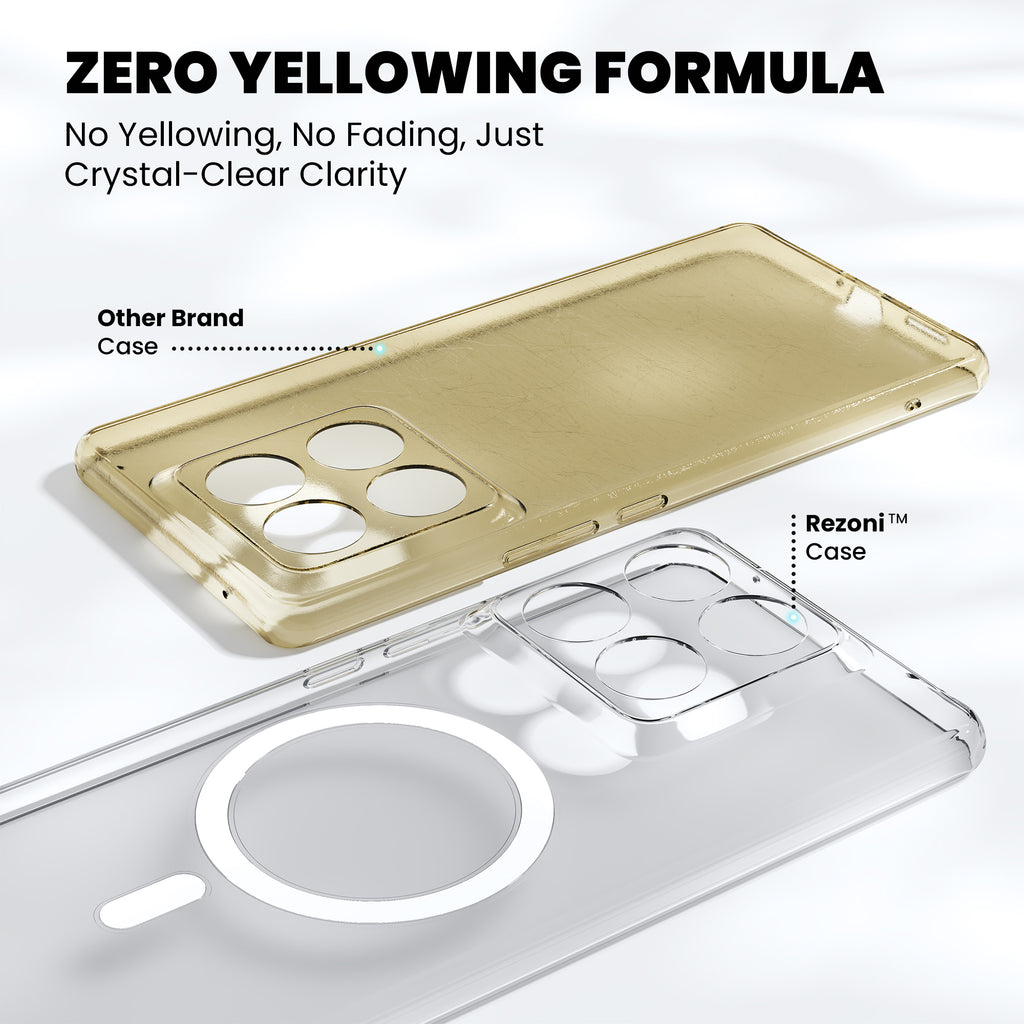 Anti-Yellow Magsafe Clear Case - Motorola Edge 70 Pro Plus
