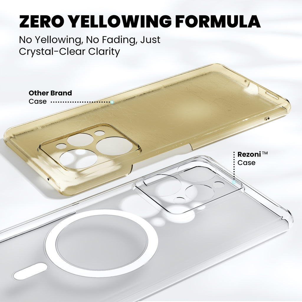 Anti-Yellow Magsafe Clear Case - Realme 10 Pro Plus 5G