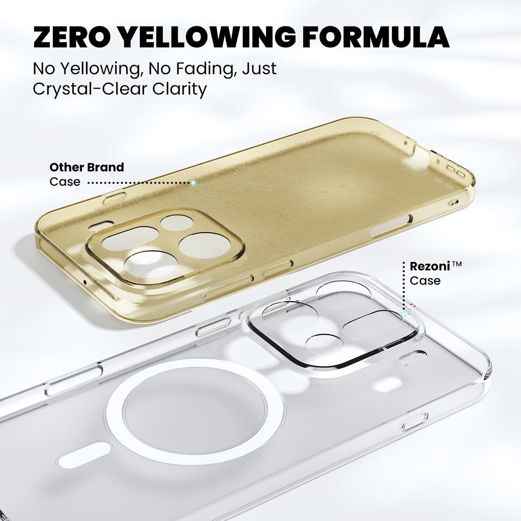 Anti-Yellow Magsafe Clear Case Oppo X Series