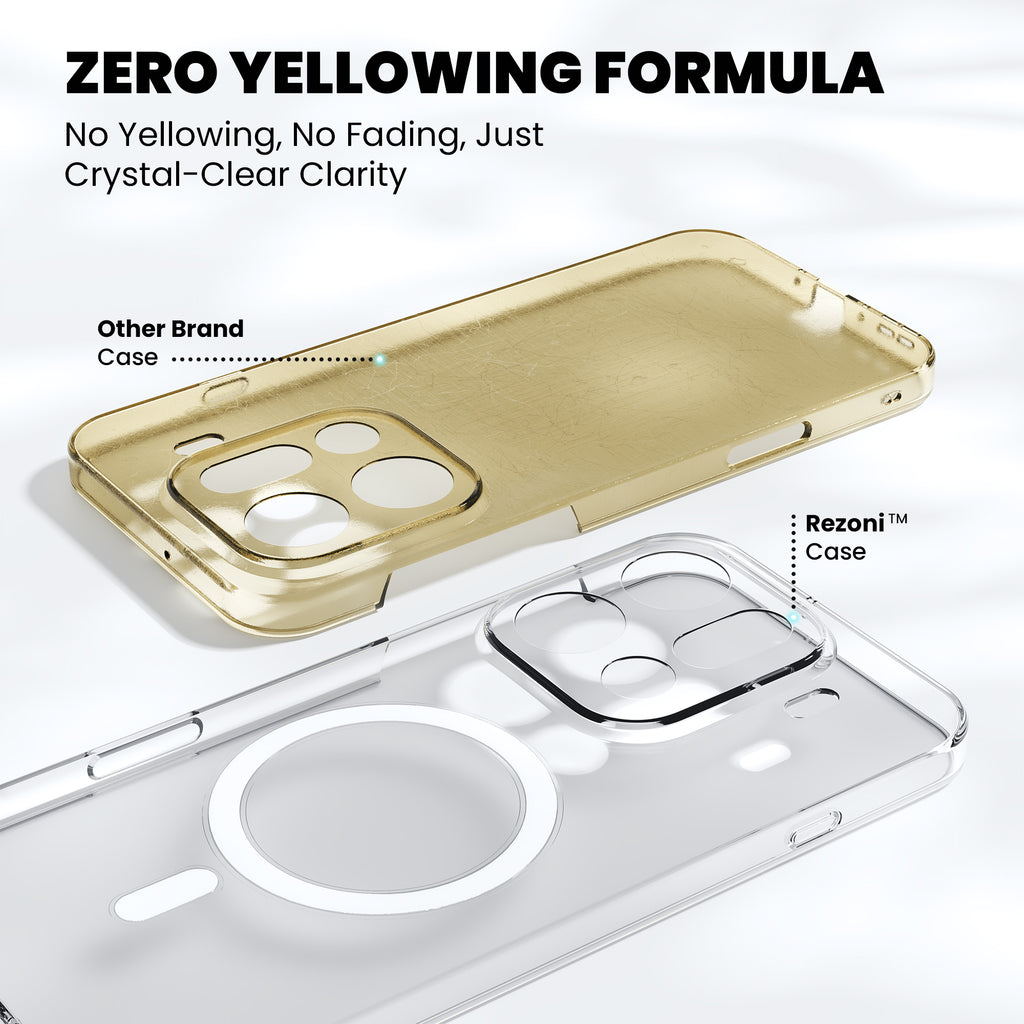 Anti-Yellow Magsafe Clear Case Oppo A Series