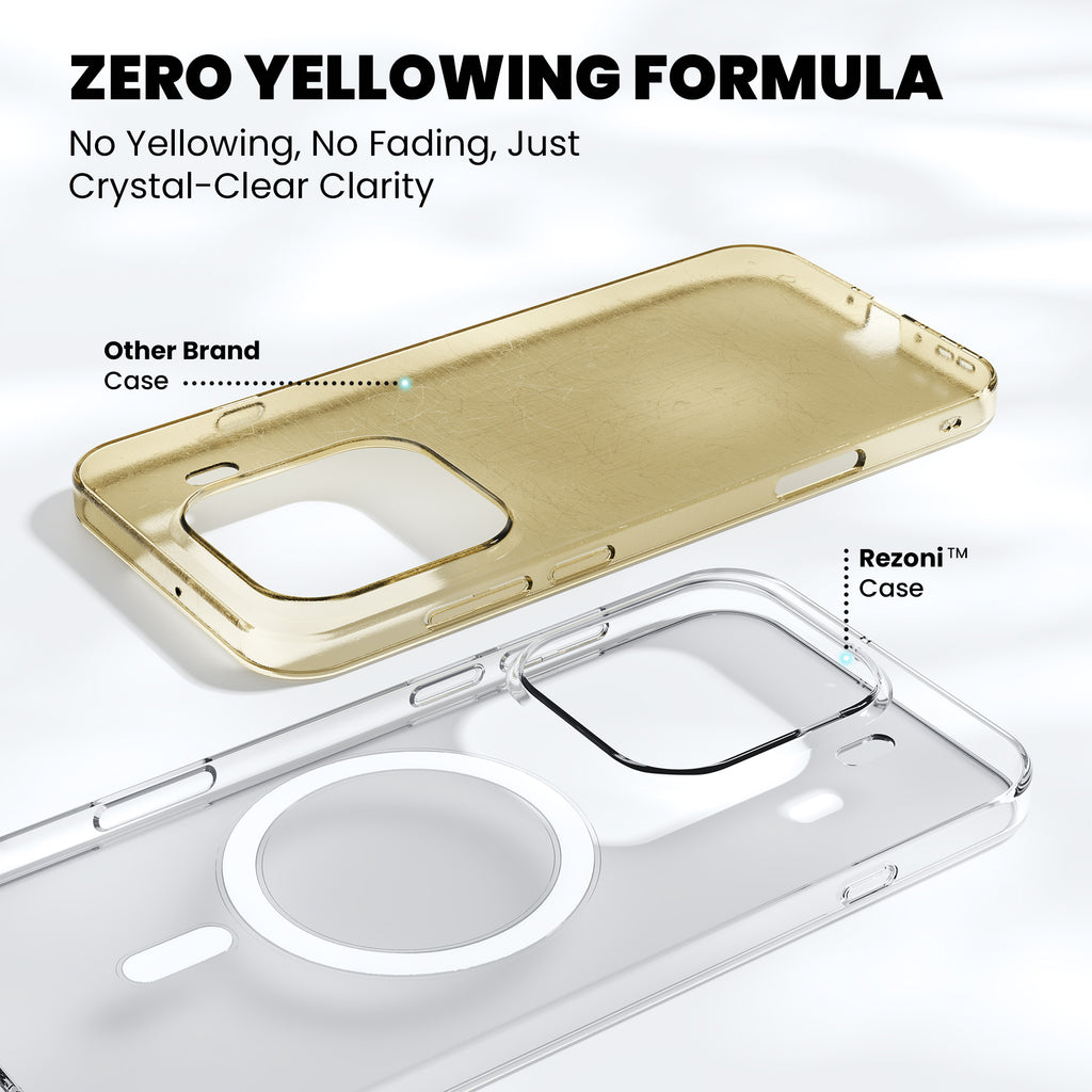 Anti-Yellow Magsafe Clear Case Oppo A Series