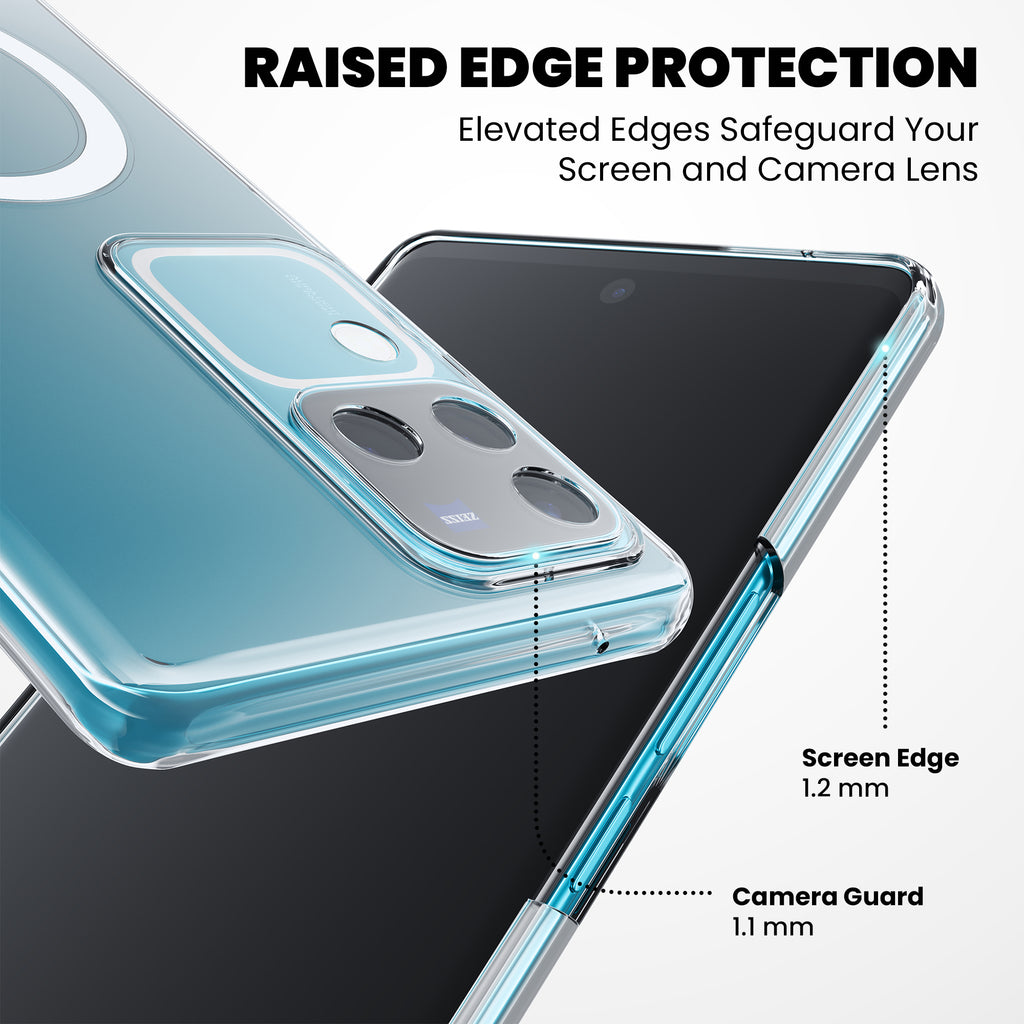 Anti-Yellow Magsafe Clear Case - Vivo V30 Pro