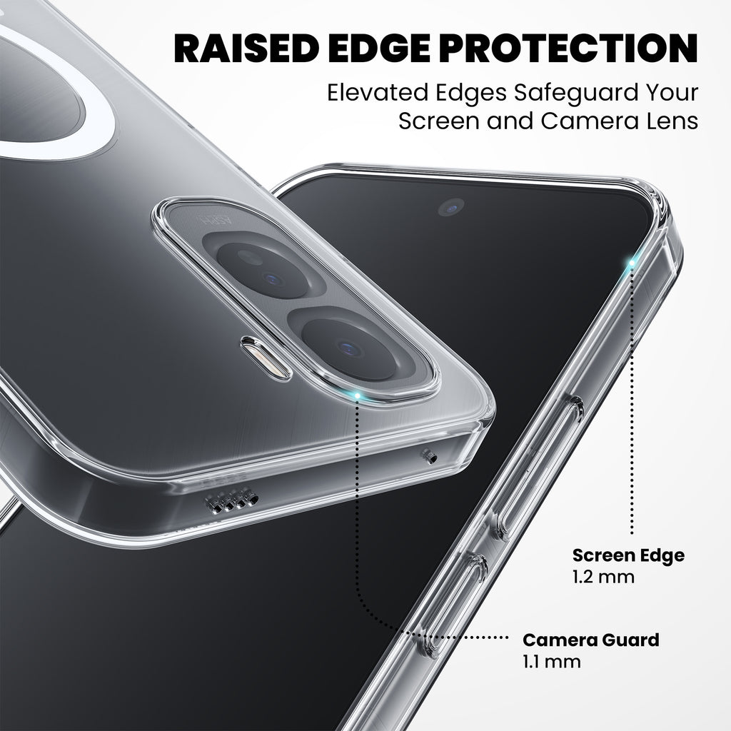 Anti-Yellow Magsafe Clear Case - Vivo T5 Pro 5G