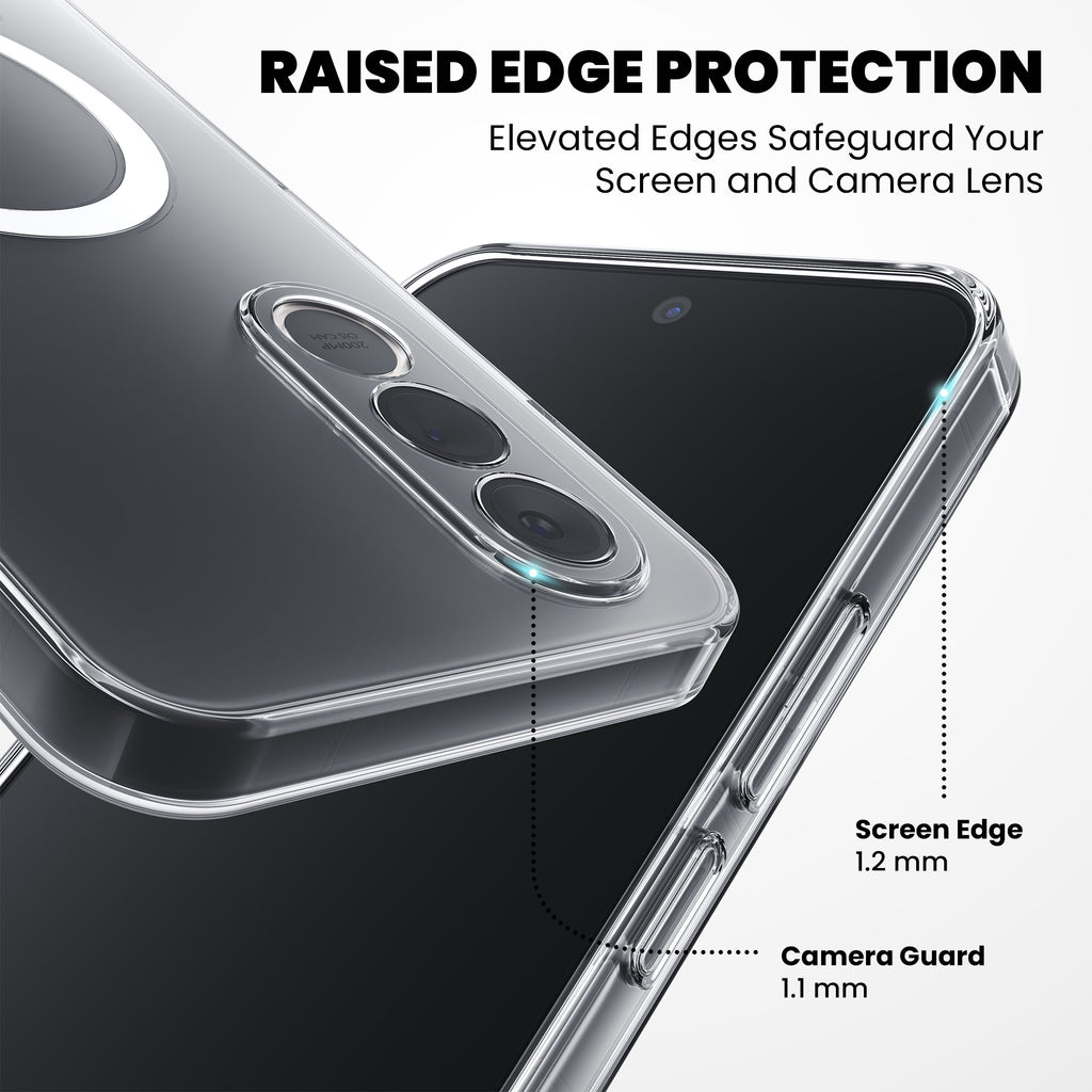 Anti-Yellow Magsafe Clear Case - Vivo V70 FE