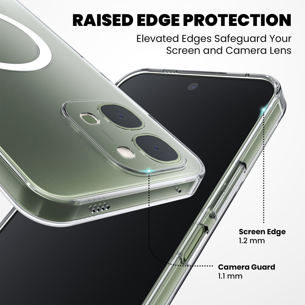 Anti-Yellow Magsafe Clear Case - Vivo T5x 5G