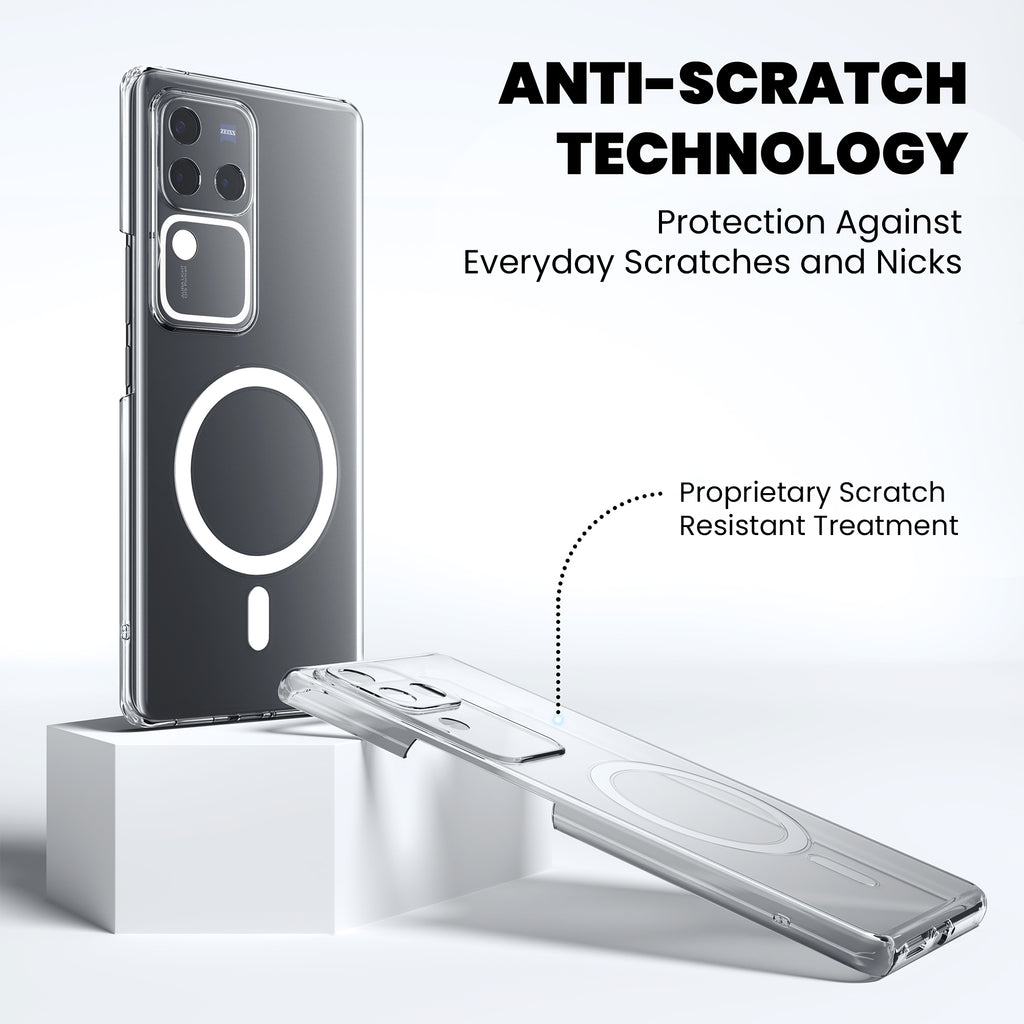 Anti-Yellow Magsafe Clear Case - Vivo V20 Pro