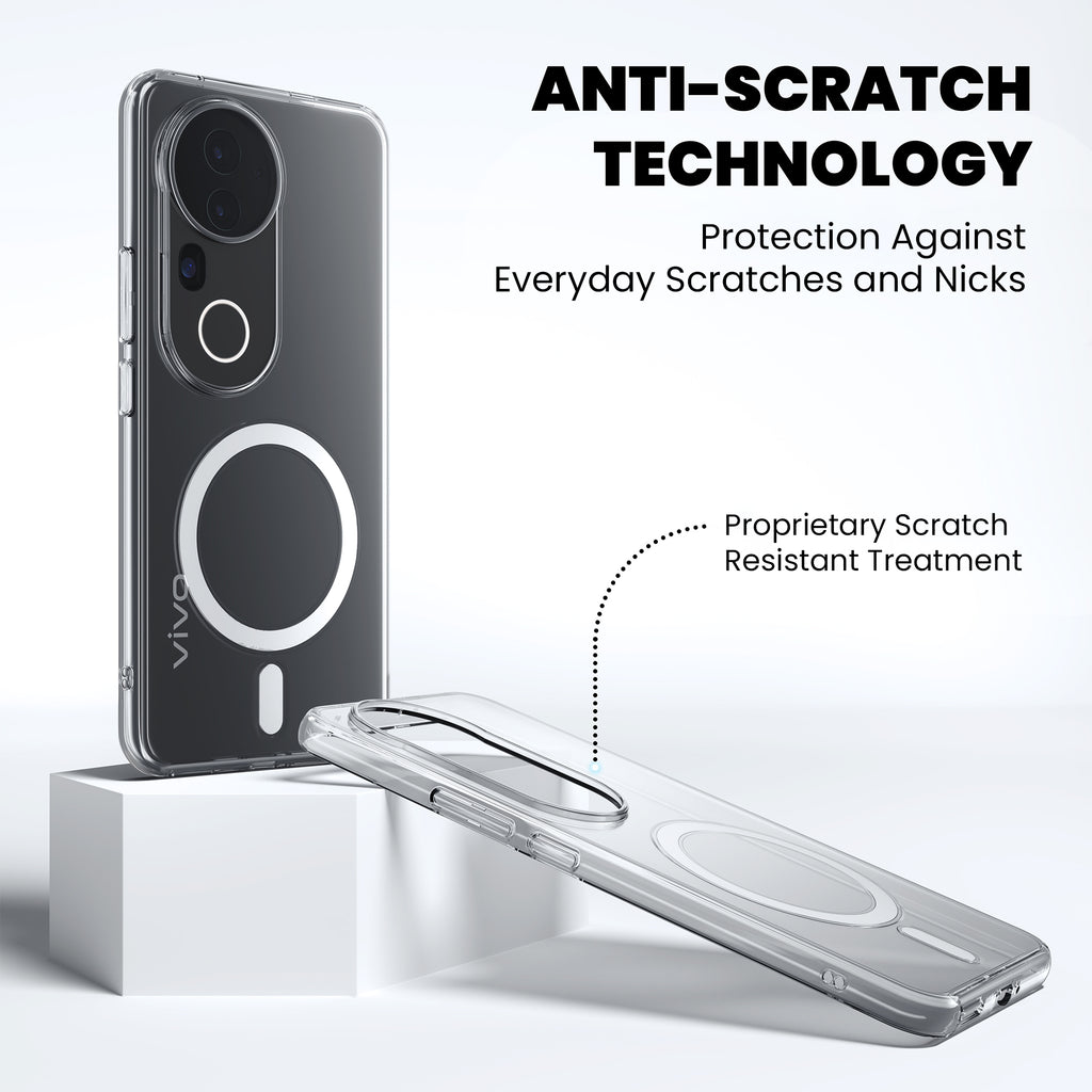 Anti-Yellow Magsafe Clear Case - Vivo V40e 5G