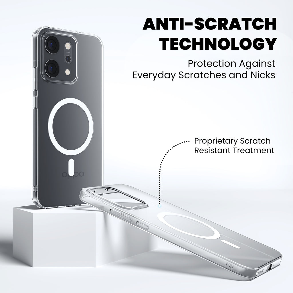 Anti-Yellow Magsafe Clear Case Oppo A Series