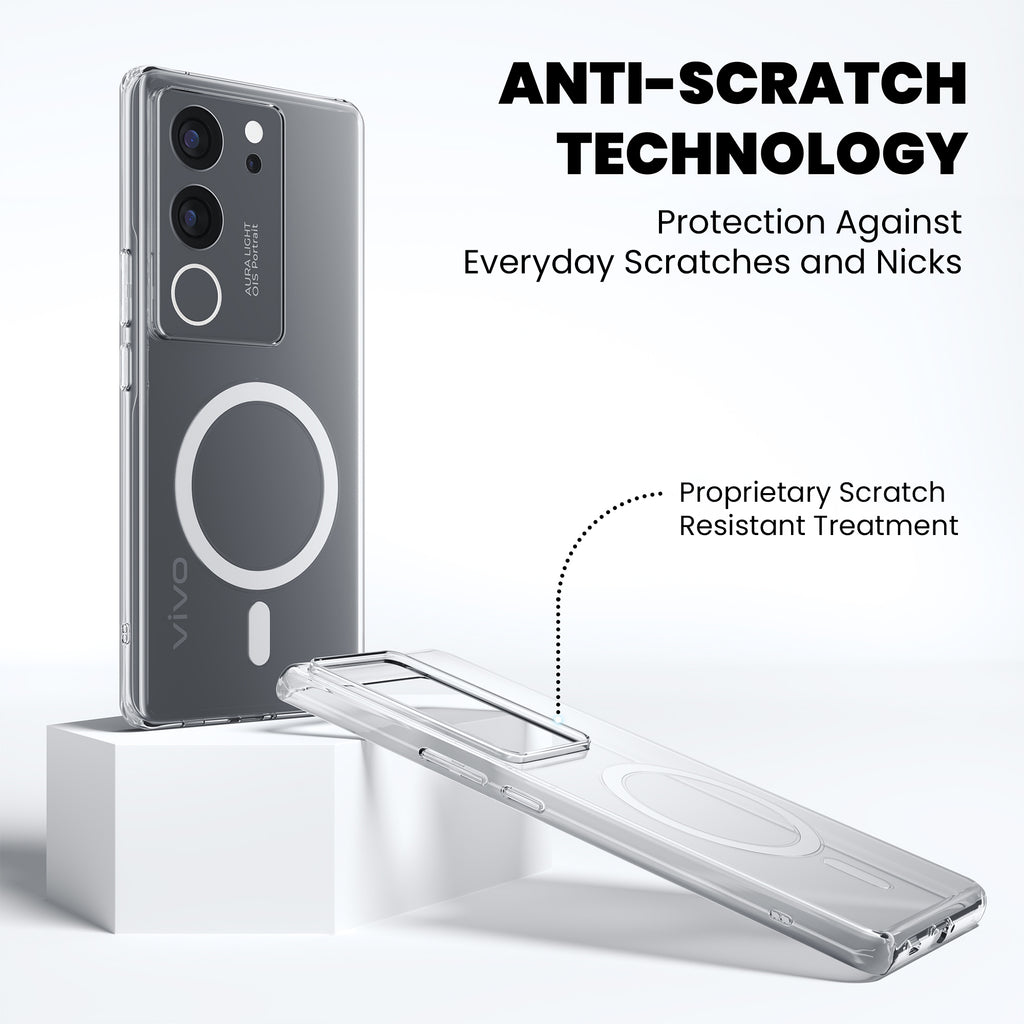 Anti-Yellow Magsafe Clear Case - Vivo T3 5G